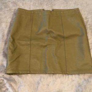 Leather skirt